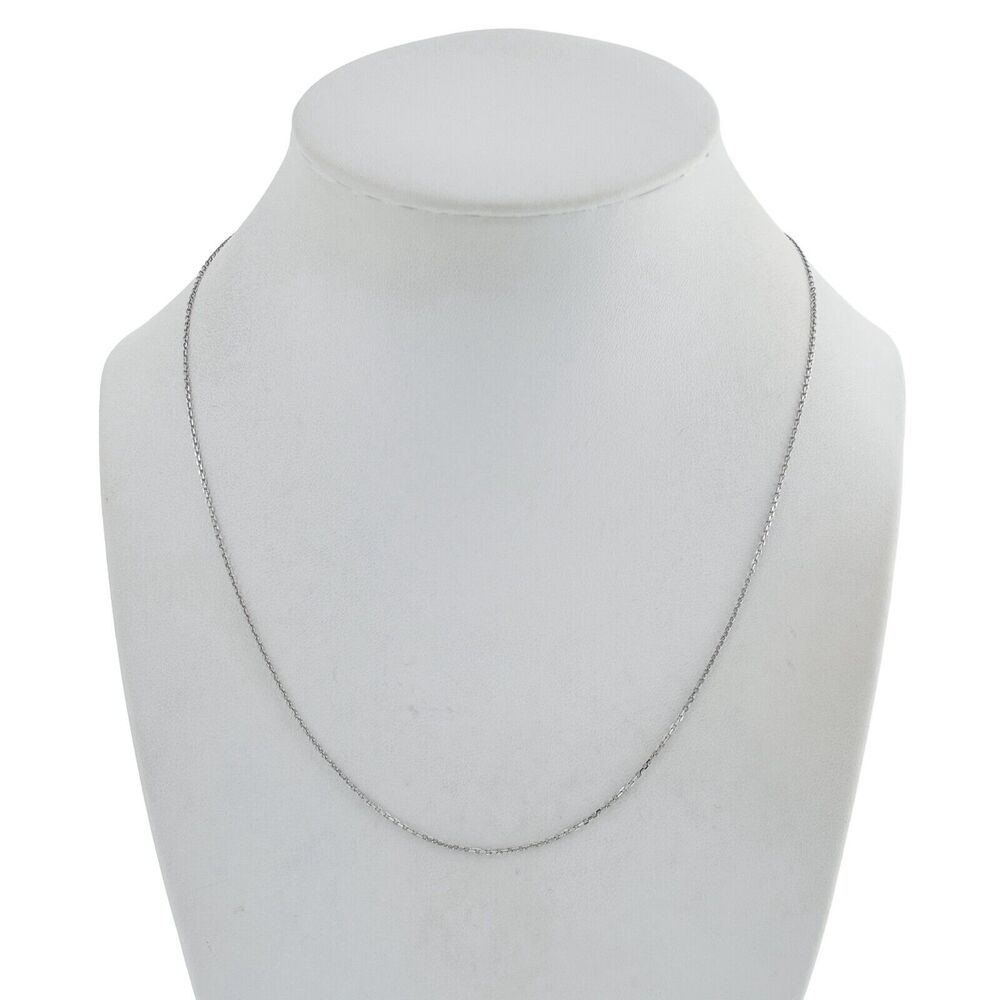 Vintage Italian Sterling Silver 925 Cable Chain Necklace 18"